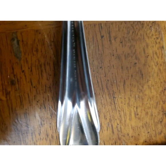 Hampton Silversmiths ROSE Stainless Glossy Silverware Serving Spoon Butter Knife - Picture 4 of 5